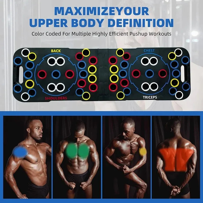 Kleurrijke Fitness Push-Up Plank