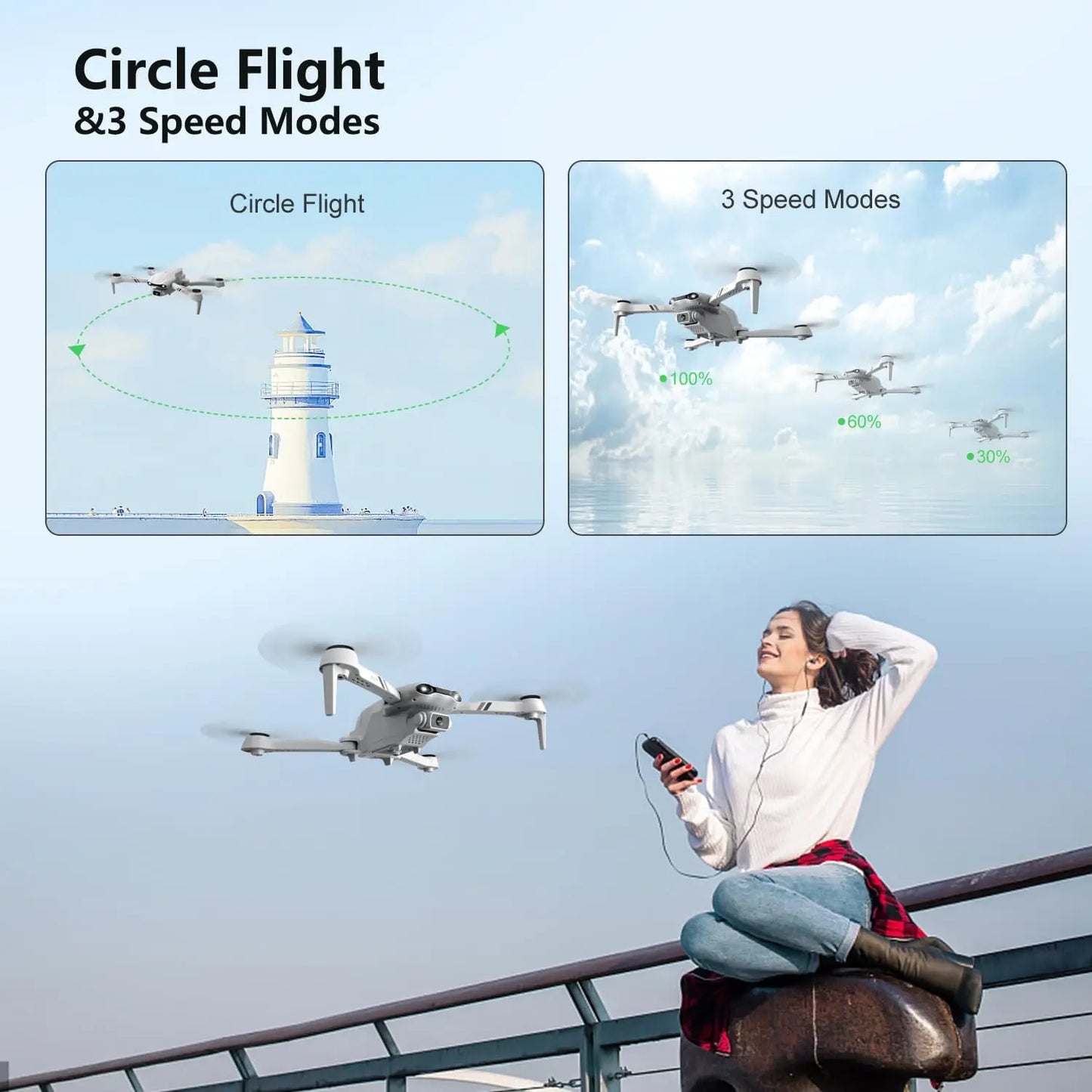 SkyMaster 4K Foldable Drone