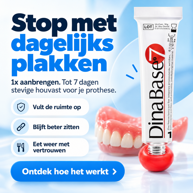 DinaBase™ Tot 7 dagen houvast, zonder dagelijks plakken. 1+1 Gratis!