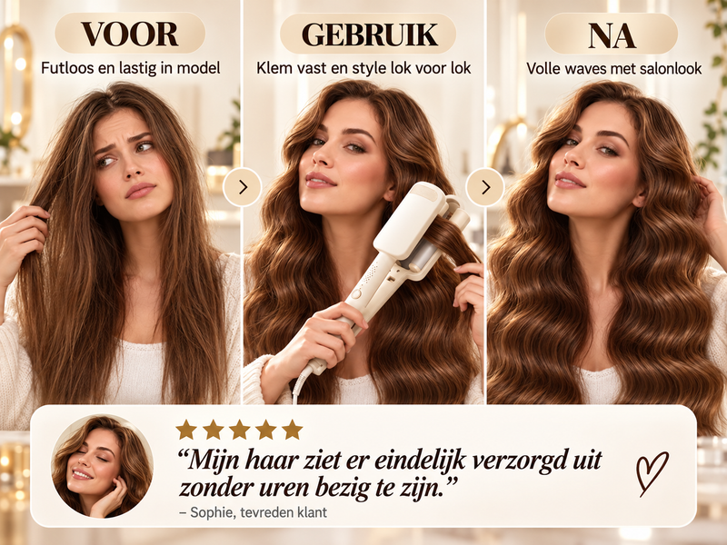 WaveStyler — Salonwaardige golven in één enkele knijpbeweging.