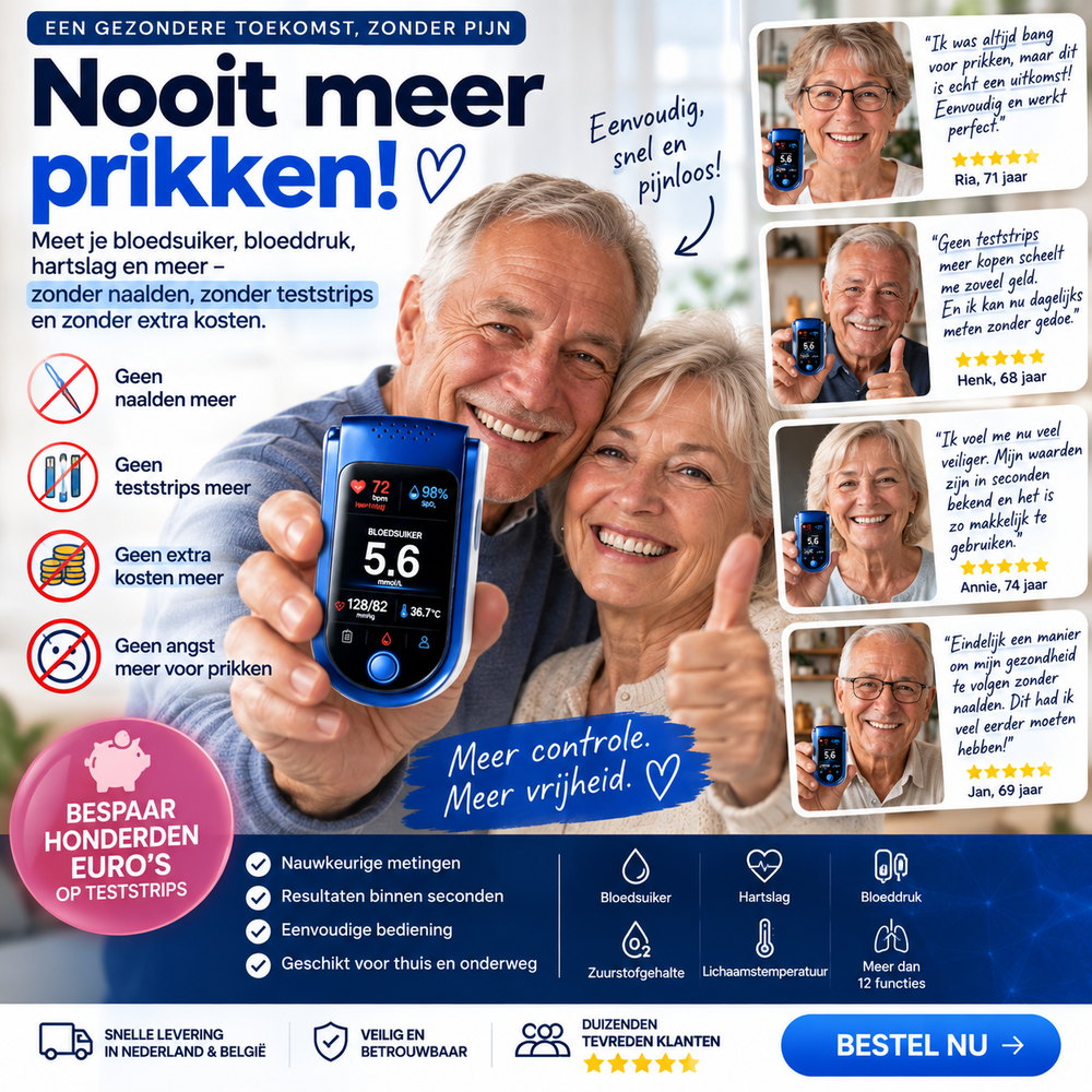 GlucoCare™ — Meer gemak bij iedere meting.