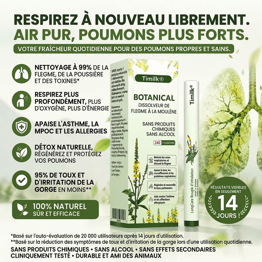 Diffuseur pour les voies respiratoires aux extraits de plantes
