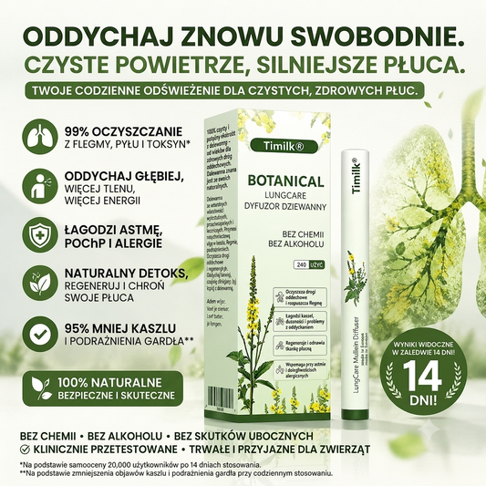 Botaniczny Dyfuzor Mullein do Dróg Oddechowych